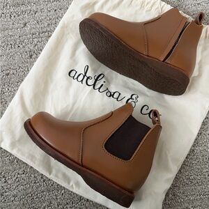Adelisa & Co Espresso Brown Viajero Chelsea Children's Leather Boots